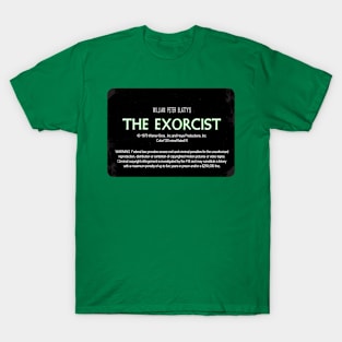 The Exorcist VHS Label T-Shirt